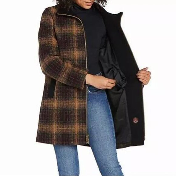 New Pendleton Ladies' Wool Blend Walker Coat new!!!! Plaid - Picture 4 of 5